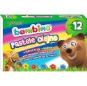 Pastele olejne Zestaw 12 kolorów Kredki BAMBINO St.Majewski