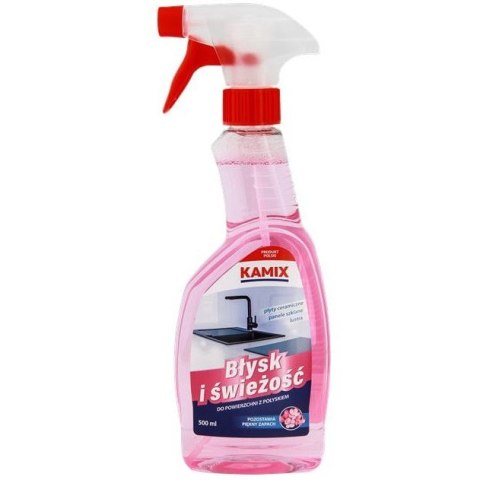 Płyn KAMIX Błysk i Świeżość do powierzchni z połyskiem 500ml Płyn KAMIX Błysk i Świeżość do powierzchni z połyskiem 500ml