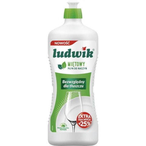 Płyn do naczyń LUDWIK 900g miętowy Płyn do naczyń LUDWIK 900g miętowy