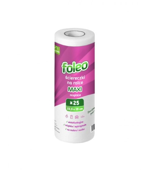 Ściereczki na rolce MAXI 22,5x39cm miękkie FOLEO FOLCOM ŚC02/21 Ściereczki na rolce MAXI 22,5x39cm miękkie FOLEO FOLCOM ŚC02/21
