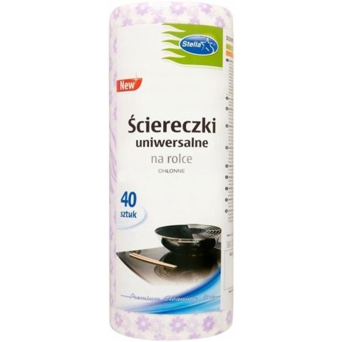 Ściereczki uniwersalne na rolce 40szt. PS-2954 STELLA Ściereczki uniwersalne na rolce 40szt. PS-2954 STELLA