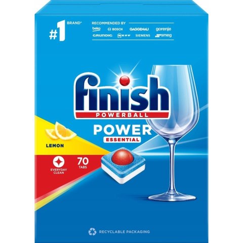 Tabletki do zmywarki FINISH POWERBALL (70szt) POWER Essential Lemon Tabletki do zmywarki FINISH POWERBALL (70szt) POWER Essential Lemon