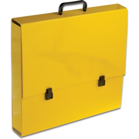 Teczka szkolna z rączką A3 5.5cm żółta pastelowa TT7183 TADEO Teczka szkolna z rączką A3 5.5cm żółta pastelowa TT7183 TADEO