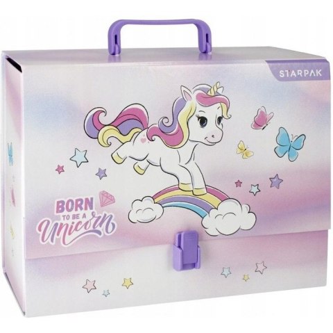 Teczka z rączką A4 9,5cm UNICORN 493168 STARPAK Teczka z rączką A4 9,5cm UNICORN 493168 STARPAK