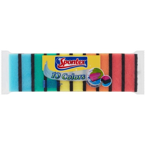 Zmywaki gąbka do zmywania Colors(10szt) 97570022 SPONTEX Zmywaki gąbka do zmywania Colors(10szt) 97570022 SPONTEX