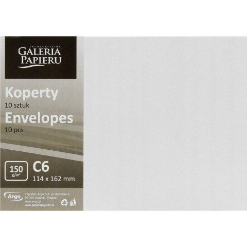 Koperta C6 Pearl diamentowa biel K 150g. (10szt.) 280239 Galeria Papieru Koperta C6 Pearl diamentowa biel K 150g. (10szt.) 280239 Galeria Papieru