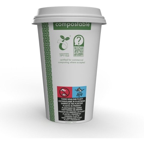 Kubki papierowe Green Leaf 450ml 50 szt. 16oz 100% biodegradowalne LV-16-GR VEGWARE Kubki papierowe Green Leaf 450ml 50 szt. 16oz 100% biodegradowalne LV-16-GR VEGWARE