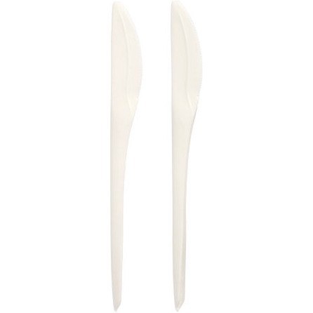 Nóż biodegradowalny CPLA 19cm biały (50sztuk) 97045 PAPSTAR Nóż biodegradowalny CPLA 19cm biały (50sztuk) 97045 PAPSTAR