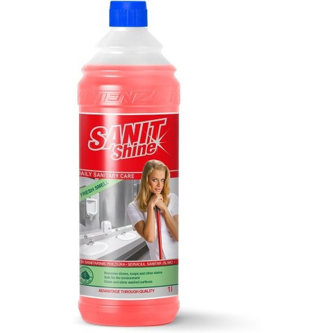 Płyn TENZI SANIT SHINE do bieżącego mycia sanitariatów 1l. koncentrat (T-64/001) Płyn TENZI SANIT SHINE do bieżącego mycia sanitariatów 1l. koncentrat (T-64/001)