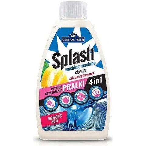 Płyn do czyszczenia pralki SPLASH cytrynowy 250ml GENERAL FRESH Płyn do czyszczenia pralki SPLASH cytrynowy 250ml GENERAL FRESH