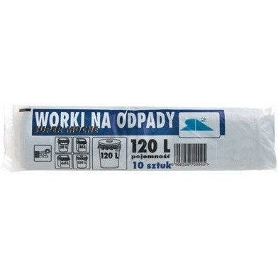 Worki na śmieci 120L LDPE czarne (10szt) 70cm/110cm Worki na śmieci 120L LDPE czarne (10szt) 70cm/110cm