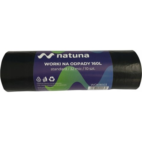Worki na śmieci 160L 32mic LDPE standard NATUNA (10szt) Worki na śmieci 160L 32mic LDPE standard NATUNA (10szt)