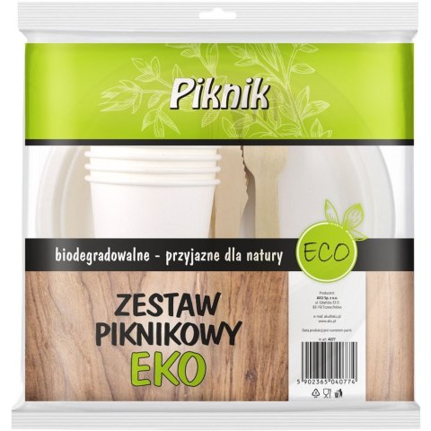 Zestaw PIKNIK 4xkubek/talerz/widelec/nóż Zestaw PIKNIK 4xkubek/talerz/widelec/nóż