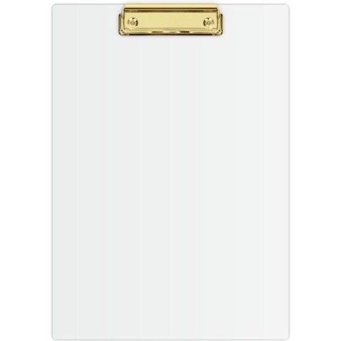Deska z klipem Clipboard A4 biała (złoty mechanizm) KHG-01-10 BIURFOL