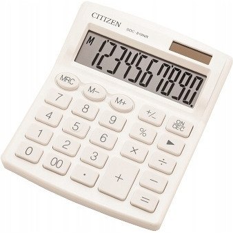 Kalkulator CITIZEN SDC-810-NR-WH biały Kalkulator CITIZEN SDC-810-NR-WH biały