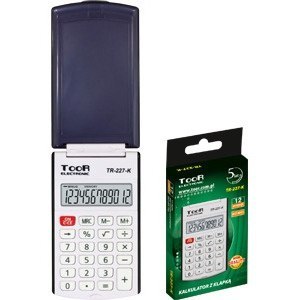 Kalkulator kieszonkowy TOOR TR-227 12-pozycyjny z klapką 120-1857 Kalkulator kieszonkowy TOOR TR-227 12-pozycyjny z klapką 120-1857