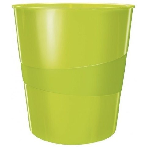 Kosz na śmieci 15L LEITZ WOW zielony metalik 52781054/52781064 Kosz na śmieci 15L LEITZ WOW zielony metalik 52781054/52781064