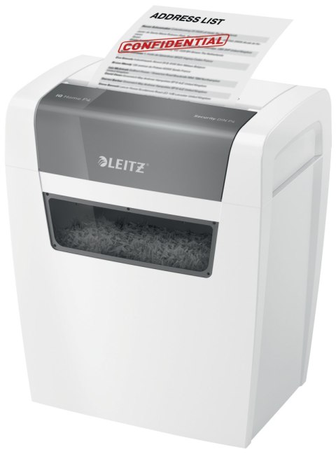 Niszczarka LEITZ IQ Home P4 kosz 15L 80340000 Niszczarka LEITZ IQ Home P4 kosz 15L 80340000