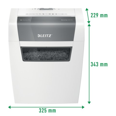 Niszczarka LEITZ IQ Home P4 kosz 15L 80340000 Niszczarka LEITZ IQ Home P4 kosz 15L 80340000