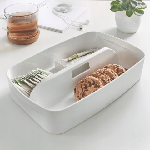 Organizer MyBOX mały z uchwytem biały LEITZ 53230001 Organizer MyBOX mały z uchwytem biały LEITZ 53230001