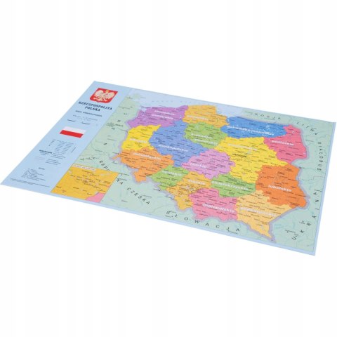 Podkład szkolny na biurko MAPA POLSKA 55x38 KRESKA Podkład szkolny na biurko MAPA POLSKA 55x38 KRESKA