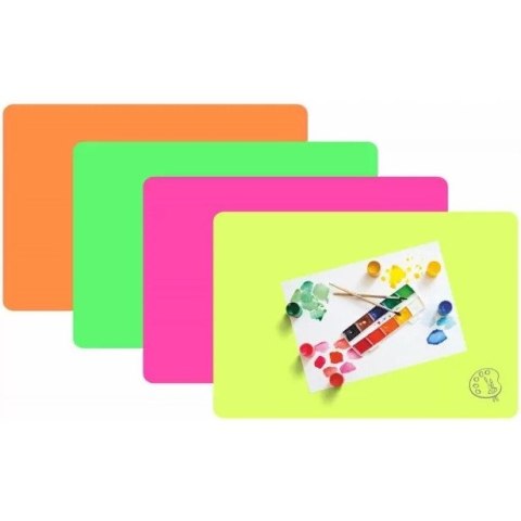 Podkładka na biurko do prac plastycznych 38x56cm A3 8sztuk mix neonowy PS-NEON-A3 BIURFOL Podkładka na biurko do prac plastycznych 38x56cm A3 8sztuk mix neonowy PS-NEON-A3 BIURFOL