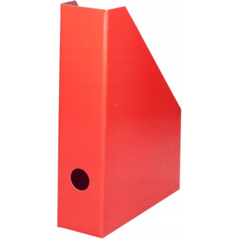 Pojemnik na czasopisma dokumenty A4 gazetownik 7cm czerwony lakierowany 100552128 BANTEX Pojemnik na czasopisma dokumenty A4 gazetownik 7cm czerwony lakierowany 100552128 BANTEX
