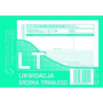 421-5 LT Likwidacja środka trwałego MICHALCZYK I PROKOP 421-5 LT Likwidacja środka trwałego MICHALCZYK I PROKOP