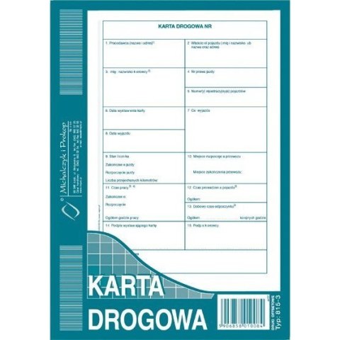 815-3 Nowa KD Karta Drogowa A5 MICHALCZYK I PROKOP 815-3 Nowa KD Karta Drogowa A5 MICHALCZYK I PROKOP