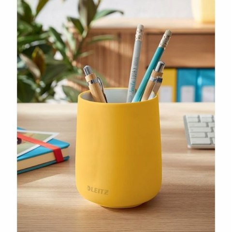 Kubek na długopisy Leitz Cosy, żółty 53290019 Kubek na długopisy Leitz Cosy, żółty 53290019