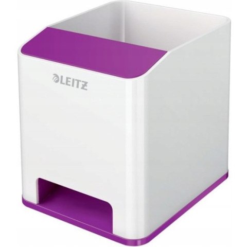 Kubek na długopisy Leitz WOW ze wzmacniaczem dźwięku, fioletowy 53631062 Kubek na długopisy Leitz WOW ze wzmacniaczem dźwięku, fioletowy 53631062