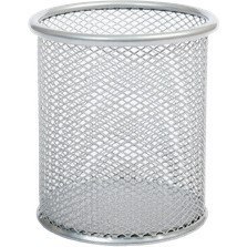 Kubek na długopisy NATUNA siatka srebrny okrągły 100x90mm (wys.xśr.) Kubek na długopisy NATUNA siatka srebrny okrągły 100x90mm (wys.xśr.)