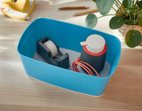 MyBox Cosy mały pojemnik z pokrywką niebieski 52630061 LEITZ MyBox Cosy mały pojemnik z pokrywką niebieski 52630061 LEITZ