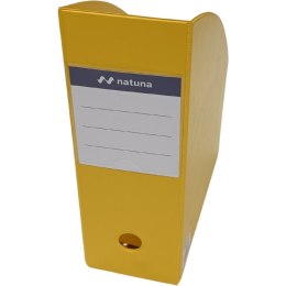 Pojemnik na czasopisma dokumenty A4 10cm PCV żółty (SD-36-08) NATUNA