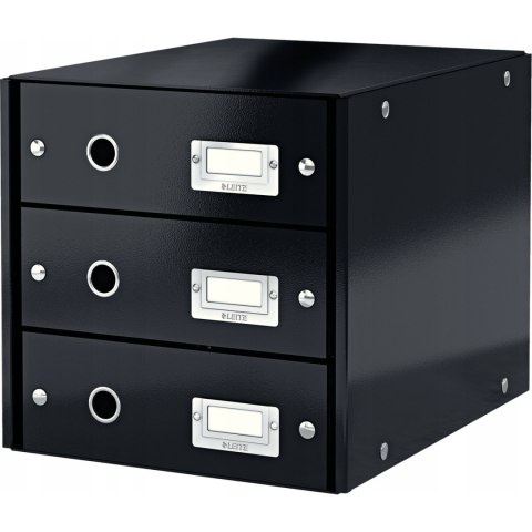 Pojemnik z 3 szufladami czarny C&S WOW 60480095 Leitz Pojemnik z 3 szufladami czarny C&S WOW 60480095 Leitz
