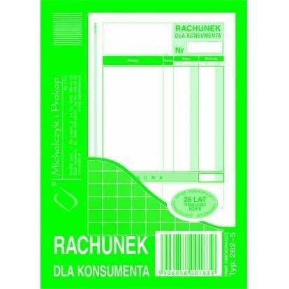 262-5 A6 80k Rachunek dla konsumenta Michalczyk i Prokop 262-5 A6 80k Rachunek dla konsumenta Michalczyk i Prokop