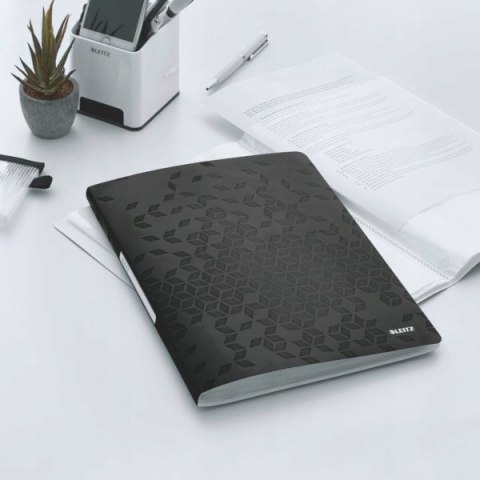 Album ofertowy 20 koszulek PP Leitz WOW, czarny 46310095 Album ofertowy 20 koszulek PP Leitz WOW, czarny 46310095