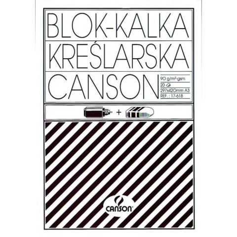 Kalka kreślarska A3 20k 90/95g blok 200005323 CANSON Kalka kreślarska A3 20k 90/95g blok 200005323 CANSON