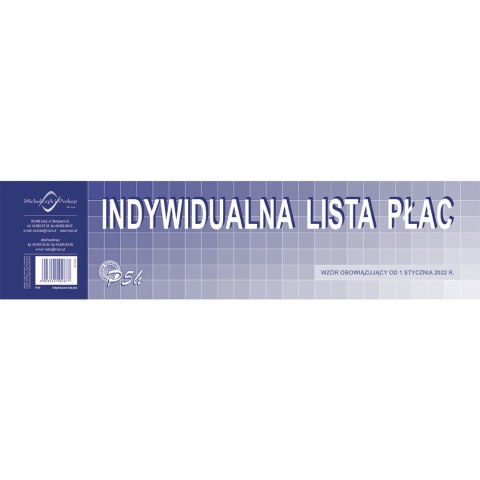 P05-M Indywidualna lista płac 1/3 A3 od lipca 2022 Michalczyk i Prokop P05-M Indywidualna lista płac 1/3 A3 od lipca 2022 Michalczyk i Prokop