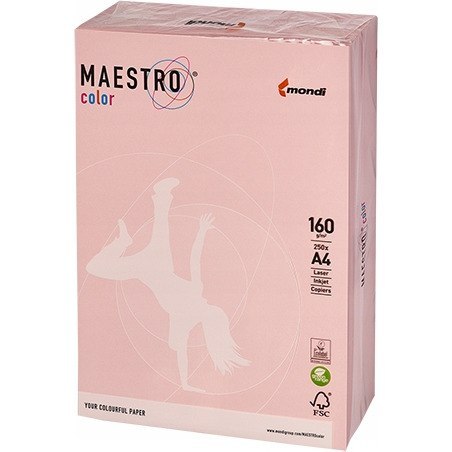 Papier ksero A4 160g MAESTRO COLOR OPI74 flamingo pastel Papier ksero A4 160g MAESTRO COLOR OPI74 flamingo pastel