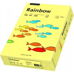 Papier ksero A4 160g RAINBOW R12 jasnożółty 250ark 88042305