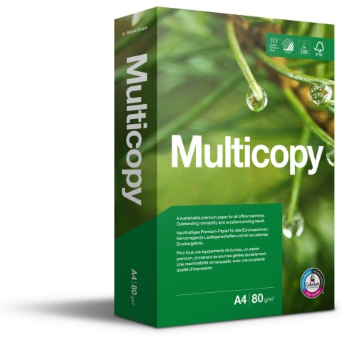 Papier ksero A4 80g (5ryz) MULTICOPY klasa białości A Papier ksero A4 80g (5ryz) MULTICOPY klasa białości A
