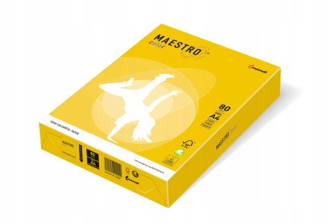 Papier ksero A4 80g MAESTRO COLOR IG50 Intensywny żółć siarkowa Papier ksero A4 80g MAESTRO COLOR IG50 Intensywny żółć siarkowa