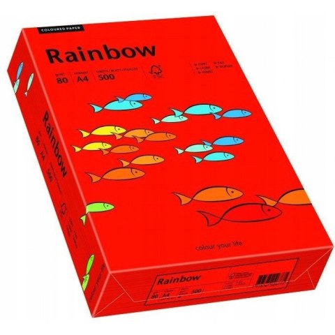 Papier ksero A4 80g RAINBOW R28 ciemny czerwony R28 88042475 Papier ksero A4 80g RAINBOW R28 ciemny czerwony R28 88042475