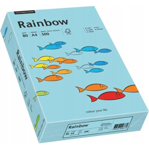 Papier ksero A4 80g RAINBOW R84 morski 88042717 Papier ksero A4 80g RAINBOW R84 morski 88042717