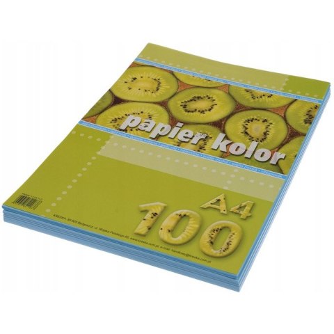 Papier ksero A4 KRESKA jasnoniebieski 100ark Papier ksero A4 KRESKA jasnoniebieski 100ark