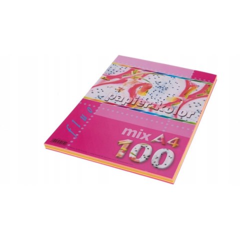 Papier ksero A4 KRESKA mix fluo 100ark Papier ksero A4 KRESKA mix fluo 100ark