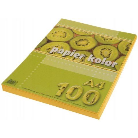 Papier ksero A4 żółty 100ark. KRESKA Papier ksero A4 żółty 100ark. KRESKA