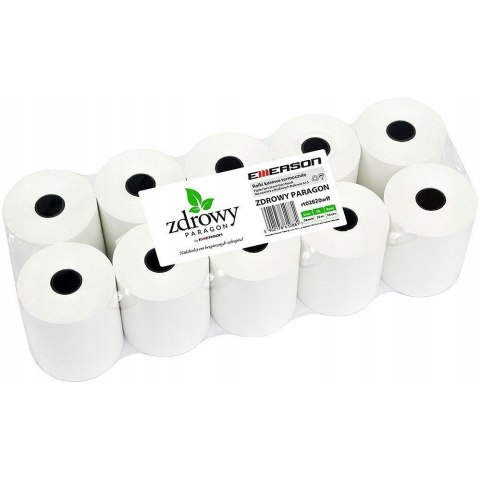 Rolki termiczne 28x20m 10szt. EMERSON rt02820wkff zdrowy paragon Rolki termiczne 28x20m 10szt. EMERSON rt02820wkff zdrowy paragon