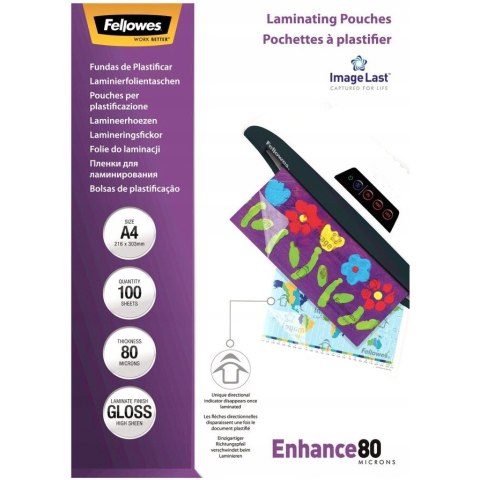 Folia do laminowania A4 80mic FELLOWES (100) 5306114 Folia do laminowania A4 80mic FELLOWES (100) 5306114